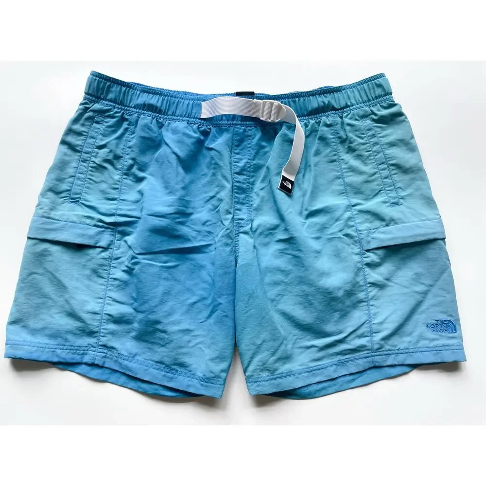 Men's North Face Blue Swim Shorts With Belt Size XXL